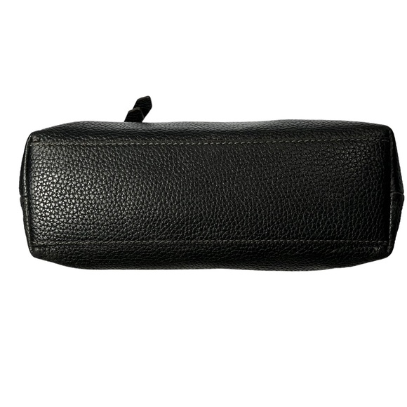 Fossil Black Leather Bag Purse Pebble Cow Hide Leather Vachette Small Satchel - Picture 9 of 16